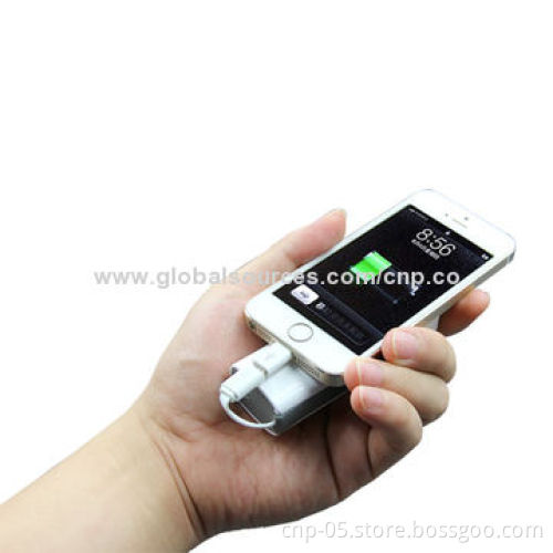 3,000mAh Power Banks for iPhone, iPad, Samsung and More, Mini Design, Built-in Micro USB CableNew